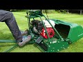 The Autosteer Trailing Seat For The Allett Buckingham Cylinder Lawn Mower (4K)