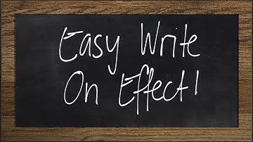 Super Easy Write on Effect | HitFilm