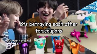 BTS playing gang beasts (while betraying each other for coupons)