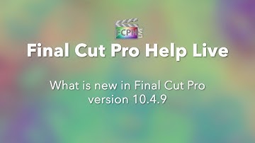 Final Cut Pro Help Live | What