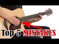 5 mistakes beginners make when learning guitar online