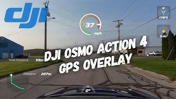 DJI Osmo Action 4 GPS Overlay | GPS Bracelet (first use)
