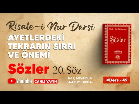 Risale-i Nur Dersi - SÖZLER / 20. SÖZ