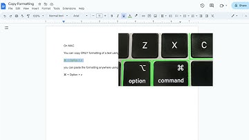 How To Copy Paste Text Format in Google Docs - MAC