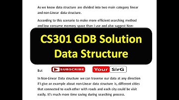 CS301 GDB Solution || Full Solution || 2018 || By Your SirG