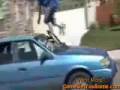 Wigga and his Ghost Ride Fail "Whoa! Shit, dude he's taking your car!"