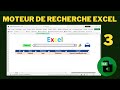 moteur de rechercher sur excel | comment cree un moteur de recherche sur excel