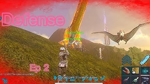 Ark mobile | Pvp Rocket run and defense base .