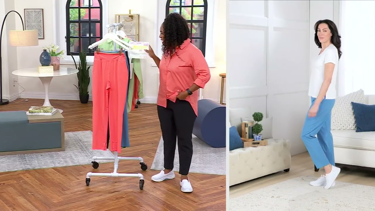 zuda Stretch Woven Travel Pant on QVC