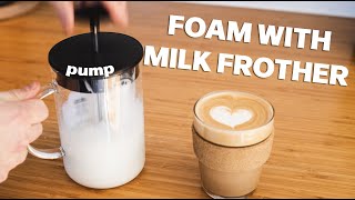 How to Make Milk Foam with a French Press or Milk Frother for Latte Art screenshot 4