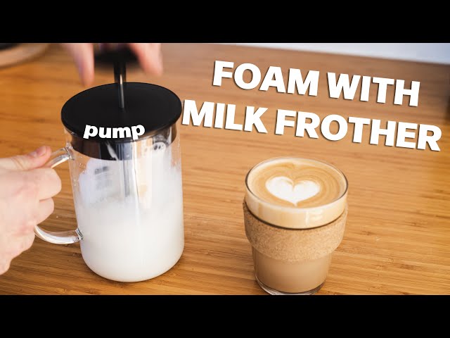 How to Make Milk Foam with a French Press or Milk Frother for