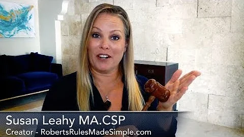 Part 1 How to Chair a Meeting With Confidence : Th...