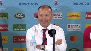 Post match press conference with Eddie Jones and Owen Farrell