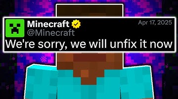 Minecraft Bugs So IMPORTANT, Mojang Won