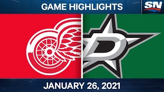 NHL Game Highlights | Red Wings Vs. Stars - Jan. 26, 2021 NHL Game Highlights | Red Wings Vs. Stars - Jan. 26, 2021