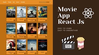 Movie App using React Js| TMDB Api | Hooks in react |useState(),useEffect() for beginners.