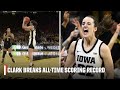 Caitlin clark breaks ncaaw alltime scoring record   espn college basketball