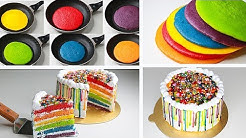 Rainbow Cake In Fry Pan | With Eggs / Eggless & Without Oven | Raibow Cake Without Oven | Yummy Cake - Durasi: 7.16. 