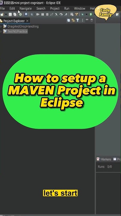 how to create a maven project in eclipse @codefamily #coding - YouTube