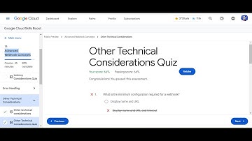 Other Technical Considerations Quiz | Advanced Webhook Concepts | Arcade Lessons | Arcade Classroom