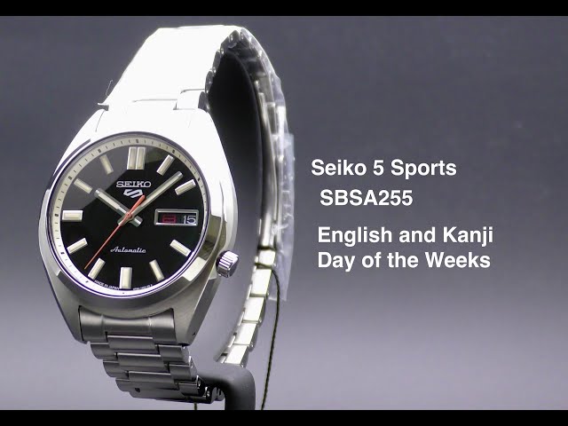 セイコー 5スポーツ Style SNXS series SBSA255 Seiko 5 Japan Seiko 5 Sports “SNXS Series” Automatic Black