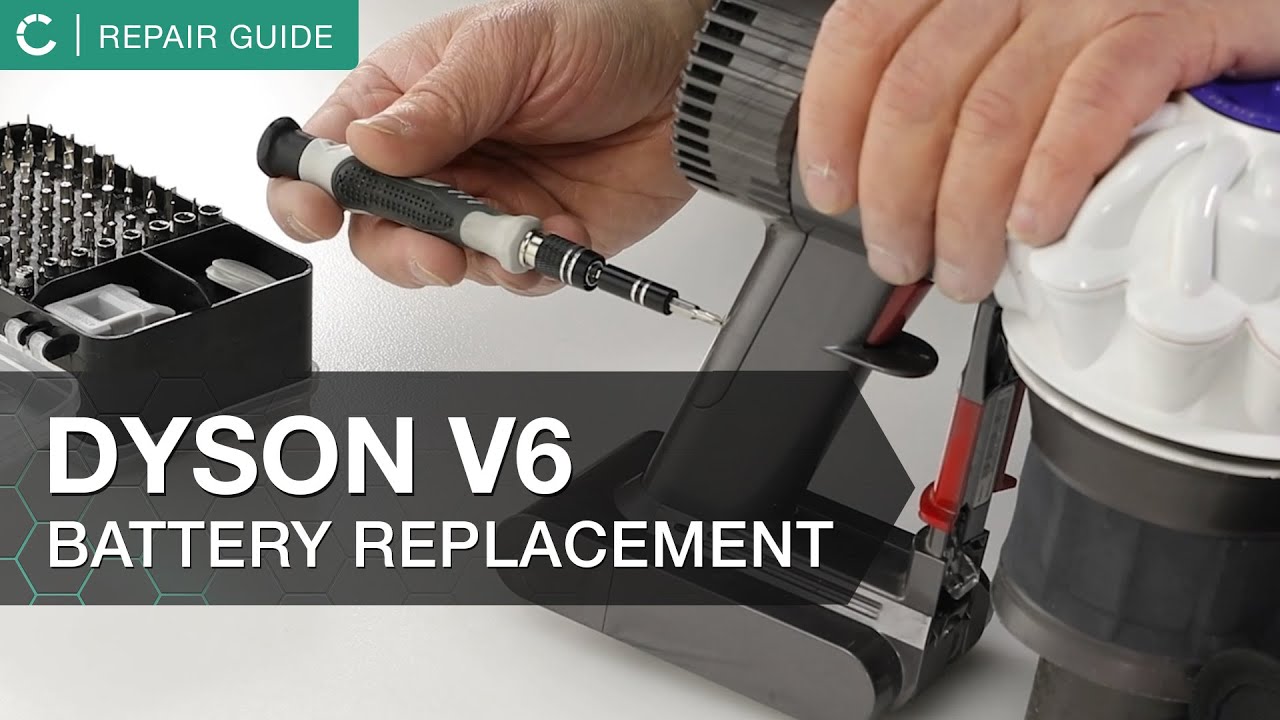 HOW TO REPLACE DYSON V6 BATTERY  DYSON BATTERY REPLACEMENT TUTORIAL 
