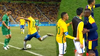 When Neymar can&#39;t keep calm at the Rio Olympics in 2016 - Injuries &amp; Angry Moments