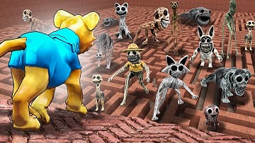 Can ZOONOMALY CREATURES find me in a MAZE?! (Garry