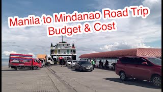 Manila to Davao Road Trip Budget & Cost