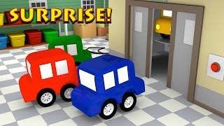 ELEVATOR SURPRISE! - Who&#39;s There? - Cartoon Cars - Cartoons for Kids