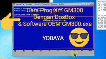 Cara program rig Motorola GM300 dengan Dosbox & software OEM GM300.exe | dari error hingga sukses
