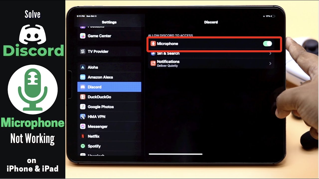 Fix Discord Microphone Not Working On IPad iPhone How To YouTube