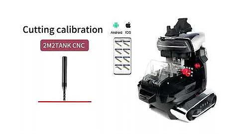Cutting calibration of 2m2tank CNC key cutting machine(step 3)
