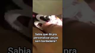 como bordar nome sem máquina bordadeira? #costuracriativa #bordado #artesanato