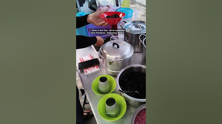 Kalo dimedan ada es campur, nah di kota Pontianak juga ada loh namanya : ce hun tiau. Halal 100% ya