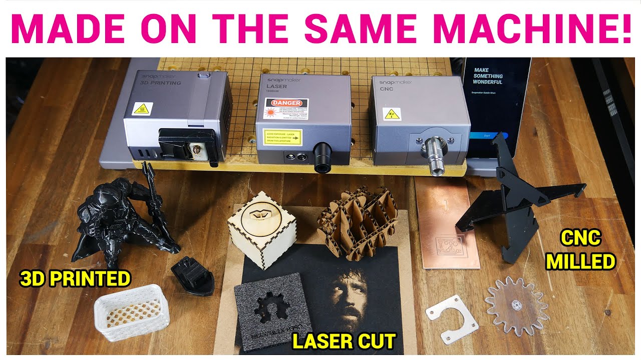 Snapmaker 2 0 Review - A 3D Printer, Laser Engraver And Cnc Mill All-In-One  - Youtube