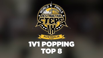 Boogaloo Man vs Poppin Yon (KOR) | 1v1 Popping | Top 8 | Destructive Steps 9