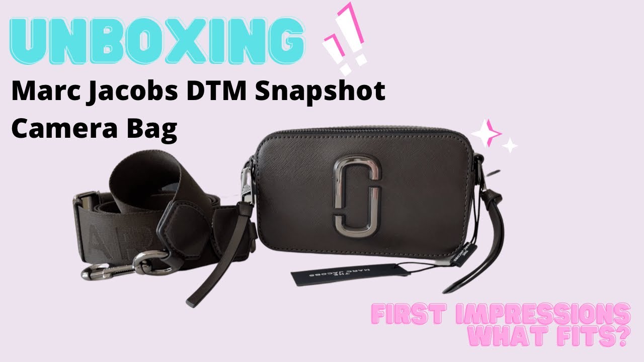 Unboxing & Review Marc Jacobs Logo Strap Snapshot Small Camera Bag