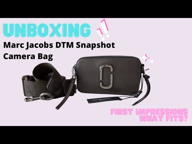 MARC JACOBS SNAPSHOT CAMERA BAG IN DEPTH REVIEW  UNBOXING, WHATS CAN FIT,  TRY ON PROS AND CONS 