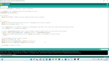 Simulasi Sensoh Suhu dan Kelembaban DHT22 di Software Proteus dan Arduino IDE