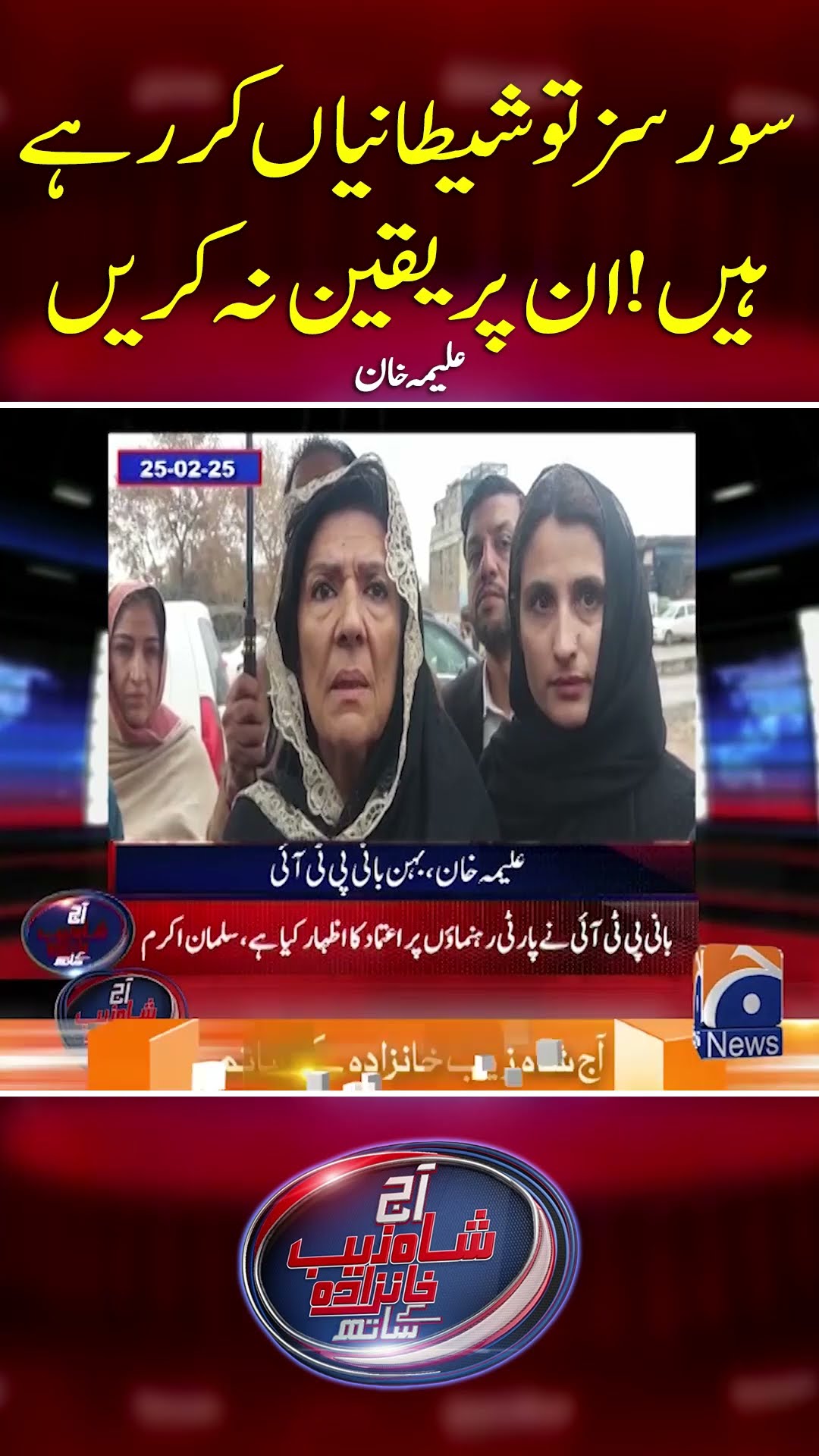 Sources To Shaitanyan Kar Rahy Hain - Aleema Khan - #shahzebkhanzada #geonews #shorts