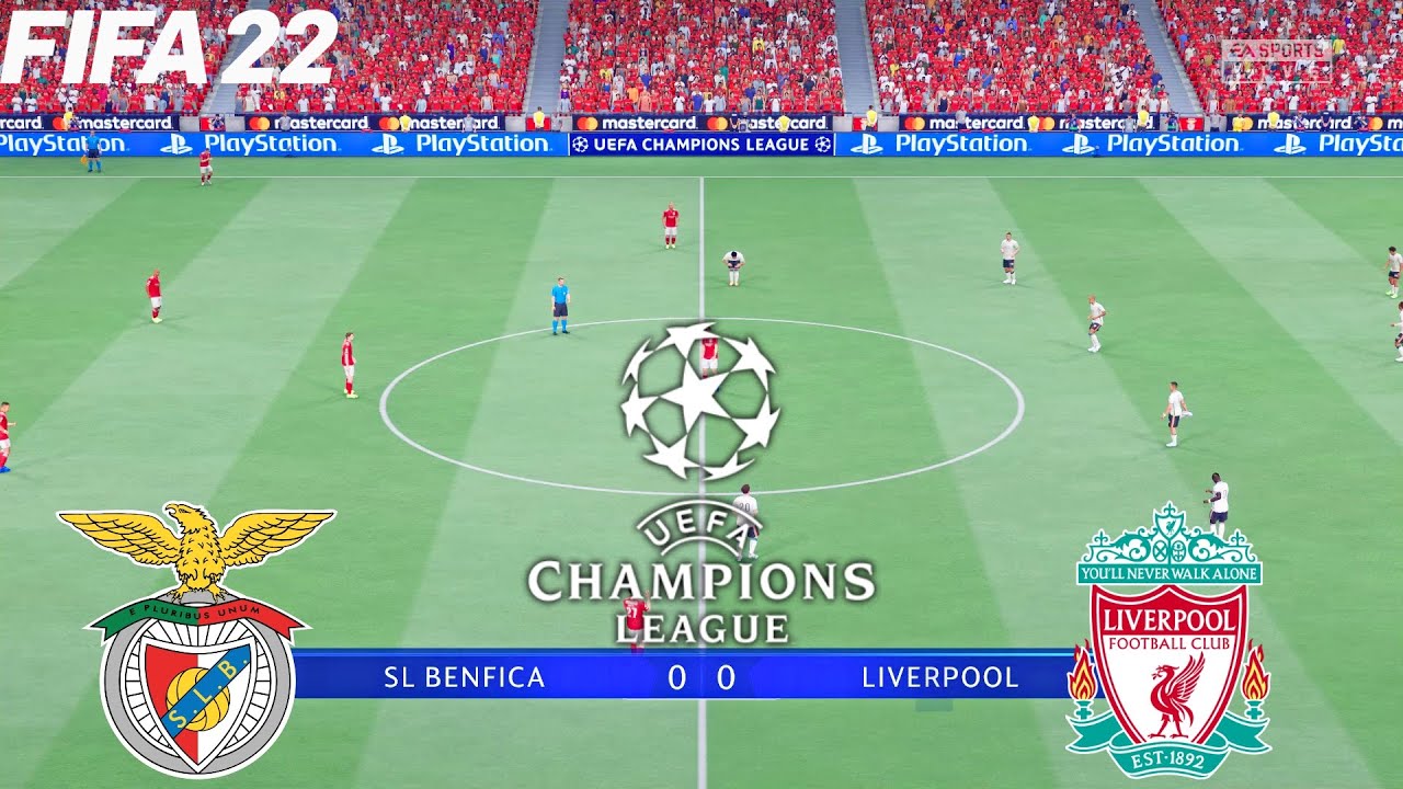 Benfica vs Liverpool - Champions League UEFA - Full Match and Gameplay
