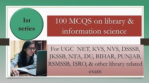 Library & Information Science MCQ | Practice Set- 1 | For all Library competitive exams|| For 2022