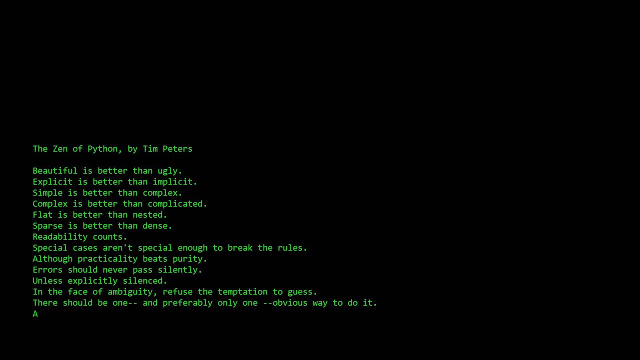 zen of python wallpaper zen of python wallpaper