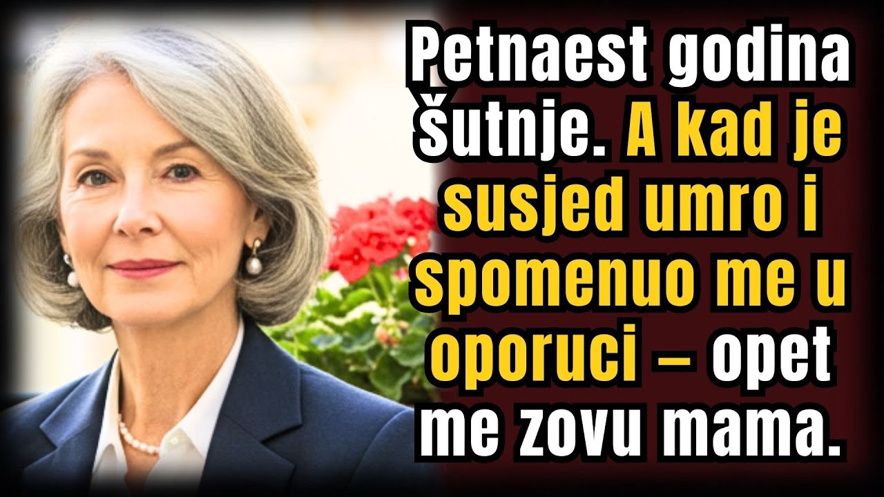Bila sam sama 15 godina — dok nisu čuli za nasljedstvo susjeda. Sad me opet zovu “mama”
