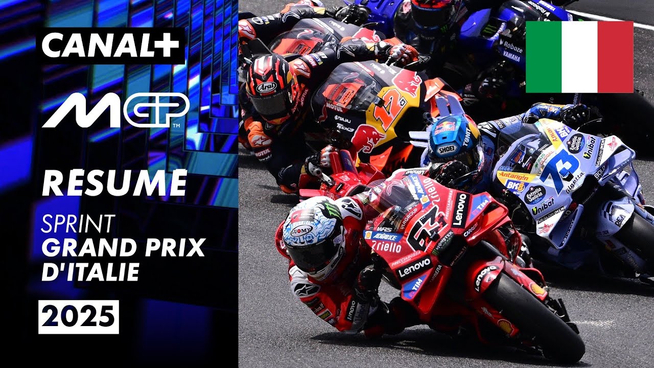 Le résumé de la course sprint du Grand Prix d'Italie 2025 - MotoGP ...