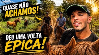 Procurando o PANGARÉ e o PÉ DE PANO no pasto + Rolê com os CAVALOS pela estrada