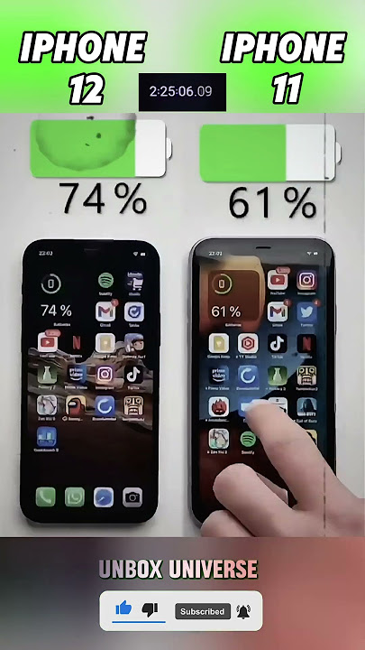 iPhone 12 vs iPhone 11 Battery Drain Test – You Won’t Believe the Winner!#shorts#viralvideo