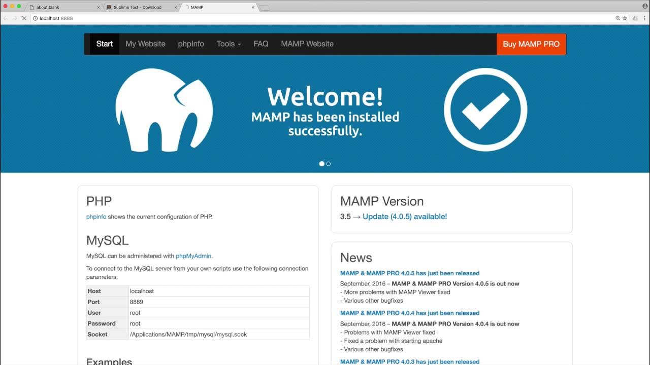 PHP Basics: Setting up (Mac): Installing everything (4/35) - YouTube