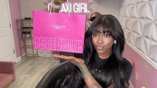 The WIDEST Glue-Less Wig!😍 9x6 Lace M-Cap Install ft. ISEE Hair